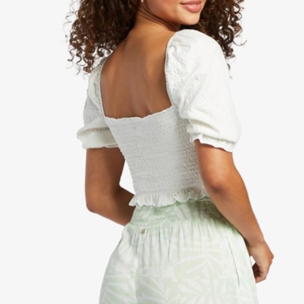 Roxy Sunset walks mauve Textured Top - Picture 8 of 9